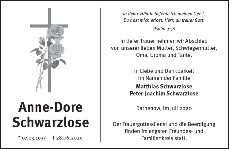 Anne-Dore Schwarzlose