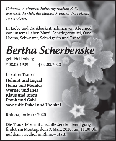 Bertha Scherbenske