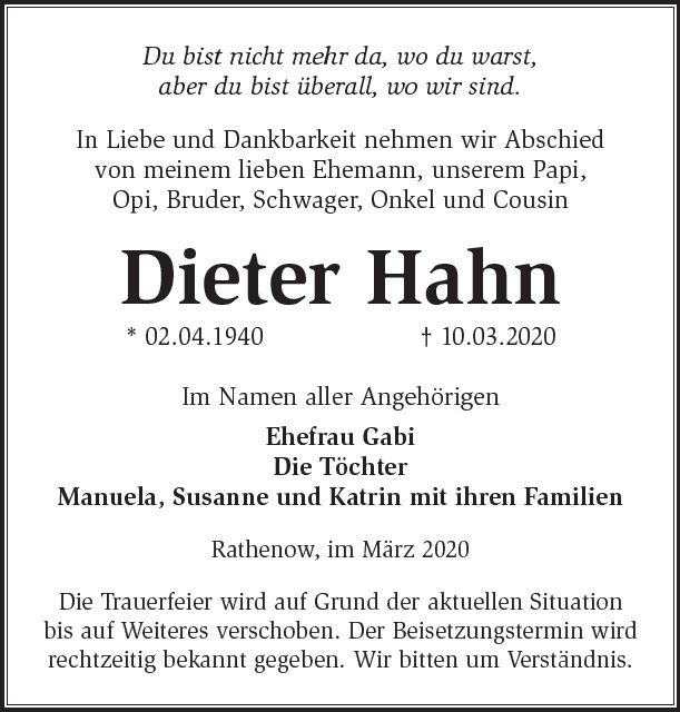 Dieter  Hahn