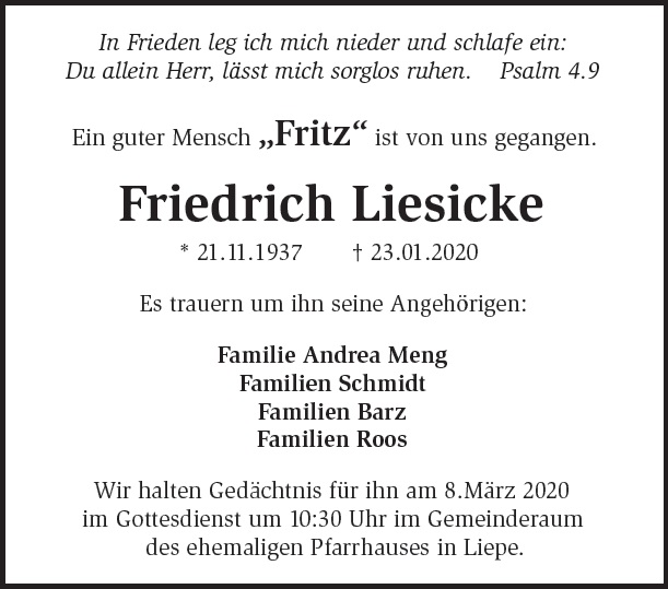 Friedrich Liesicke