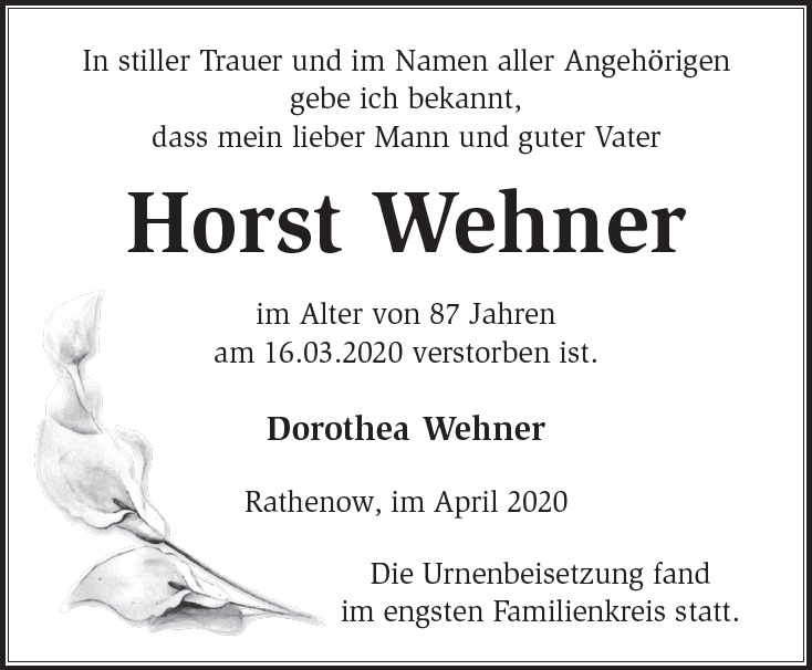 Horst Wehner