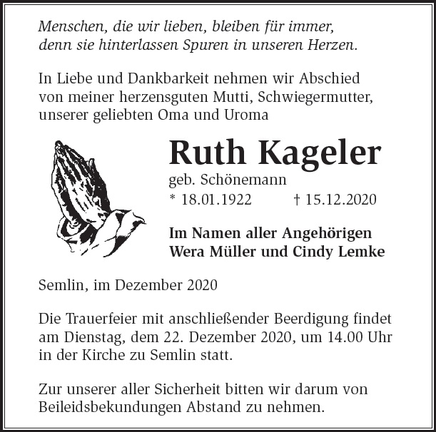 Ruth Kageler