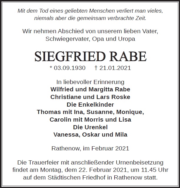 Siegfried Rabe