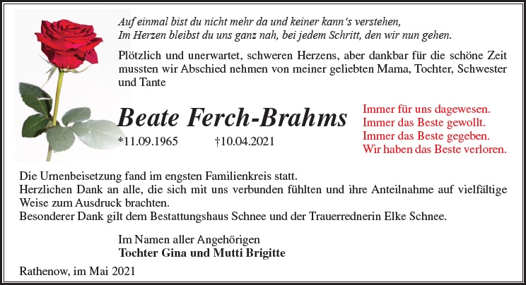 Beate Ferch-Brahms