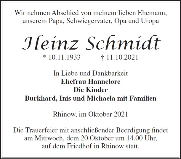 Heinz Schmidt