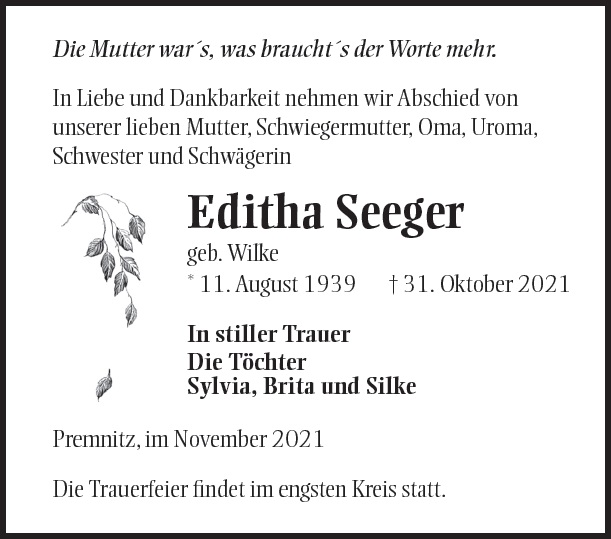 Editha Seeger