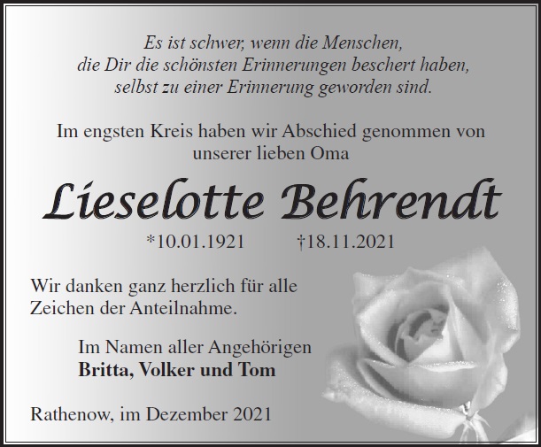 Lieselotte Behrendt