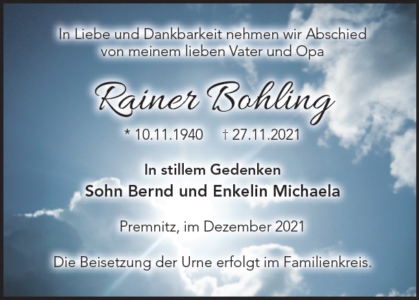 Rainer Bohling