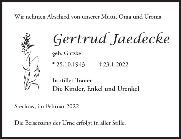 Gertrud Jaedecke