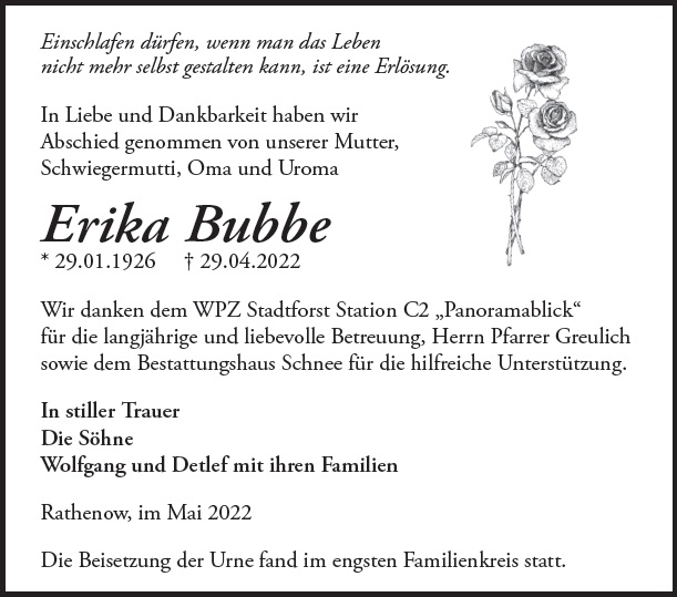 Erika Bubbe