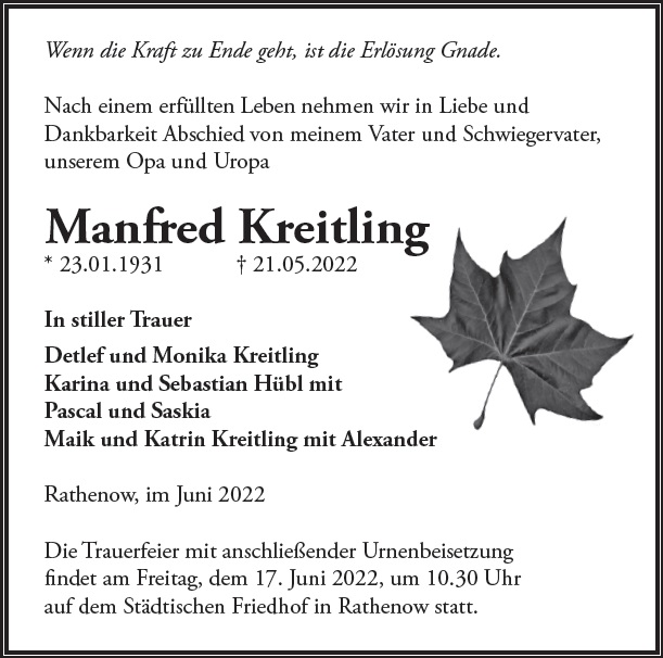 Manfred Kreitling
