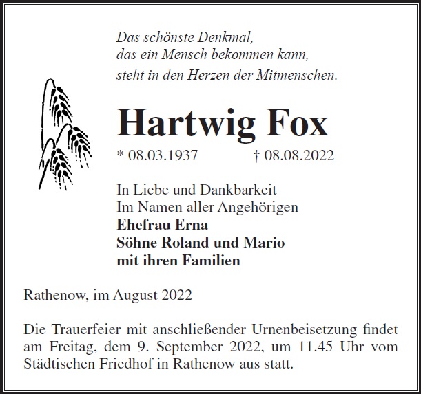 Hartwig Fox