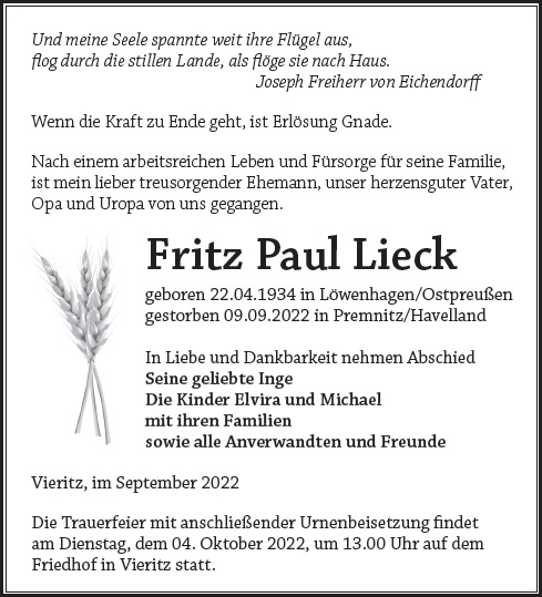 Fritz Paul Lieck