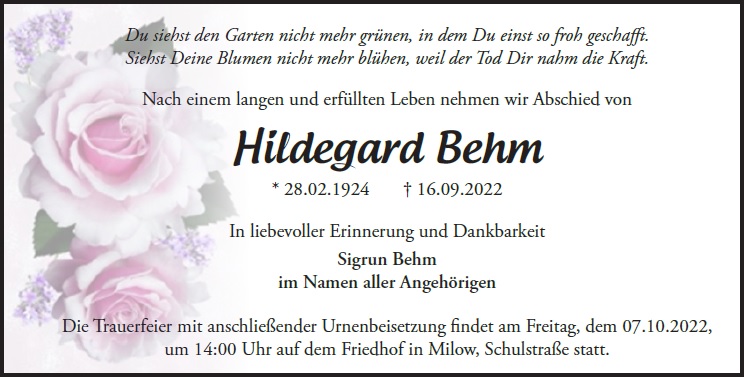 Hildegard Behm