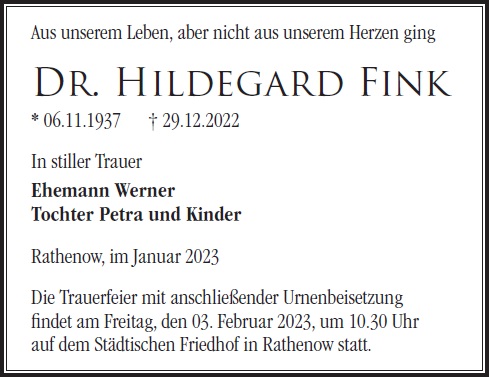 Dr. Hildegard Fink