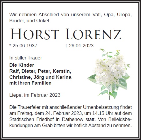 Horst Lorenz
