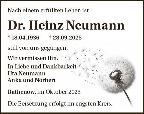 Dr. Heinz Neumann