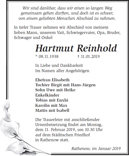 Hartmut Reinhold